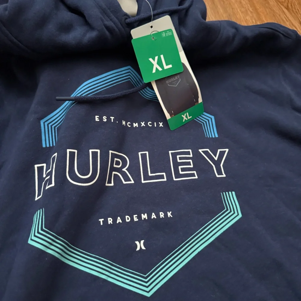 Hurley Dark Blue Graphic Hoodie - Picture 2 of 5